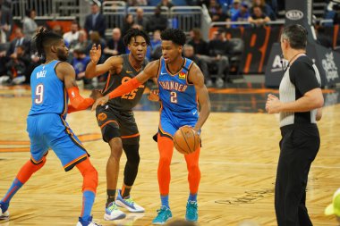 Orlando Magic 22 Ocak 2020 'de Orlando Florida' daki Amway Center 'da Oklahoma Thunder' a ev sahipliği yaptı. Fotoğraf: Marty Jean-Louis