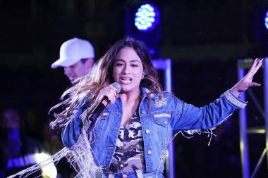 Şarkıcı Ally Brooke Maç Sonrası Konseri Pepsi tarafından 29 Şubat 2020 tarihinde Orlando Florida 'da Exploria Stadyumu' nda sunuldu. Fotoğraf: Marty Jean-Louis