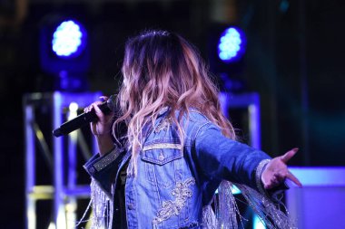 Şarkıcı Ally Brooke Maç Sonrası Konseri Pepsi tarafından 29 Şubat 2020 tarihinde Orlando Florida 'da Exploria Stadyumu' nda sunuldu. Fotoğraf: Marty Jean-Louis