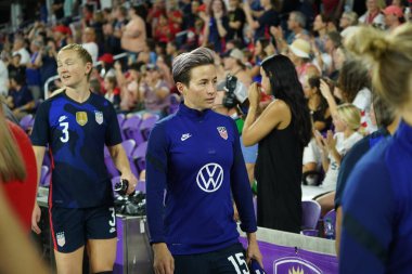 5 Mart 2020 'de Orlando Florida' daki Exploria Stadyumu 'nda düzenlenen 2020 SheBelieves Kupası' nda ABD ile İngiltere maçı. Fotoğraf: Marty Jean-Louis