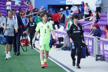 İspanya - Japonya maçı, 5 Mart 2020 tarihinde Orlando Florida 'daki Exploria Stadyumu' nda düzenlenen 2020 SheBelieves Kupası 'nda yapıldı. Fotoğraf: Marty Jean-Louis
