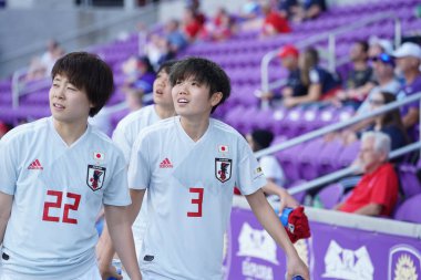 İspanya - Japonya maçı, 5 Mart 2020 tarihinde Orlando Florida 'daki Exploria Stadyumu' nda düzenlenen 2020 SheBelieves Kupası 'nda yapıldı. Fotoğraf: Marty Jean-Louis