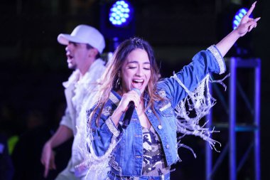 Şarkıcı Ally Brooke Maç Sonrası Konseri Pepsi tarafından 29 Şubat 2020 tarihinde Orlando Florida 'da Exploria Stadyumu' nda sunuldu. Fotoğraf: Marty Jean-Louis