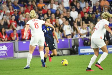5 Mart 2020 'de Orlando Florida' daki Exploria Stadyumu 'nda düzenlenen 2020 SheBelieves Kupası' nda ABD ile İngiltere maçı. Fotoğraf: Marty Jean-Louis