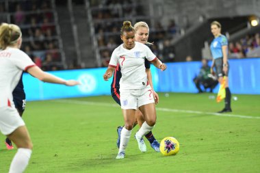 5 Mart 2020 'de Orlando Florida' daki Exploria Stadyumu 'nda düzenlenen 2020 SheBelieves Kupası' nda ABD ile İngiltere maçı. Fotoğraf: Marty Jean-Louis