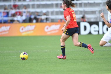 İspanya - Japonya maçı, 5 Mart 2020 tarihinde Orlando Florida 'daki Exploria Stadyumu' nda düzenlenen 2020 SheBelieves Kupası 'nda yapıldı. Fotoğraf: Marty Jean-Louis