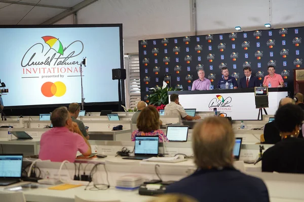 Press Conference Florida Governer Ron Desantis Marc Leishman Sam Saunders — Stock Photo, Image