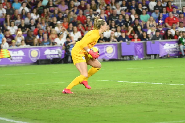 Usa England Match 2020 Shebelieves Cup Exploria Stadium Orlando Florida — Stock Photo, Image