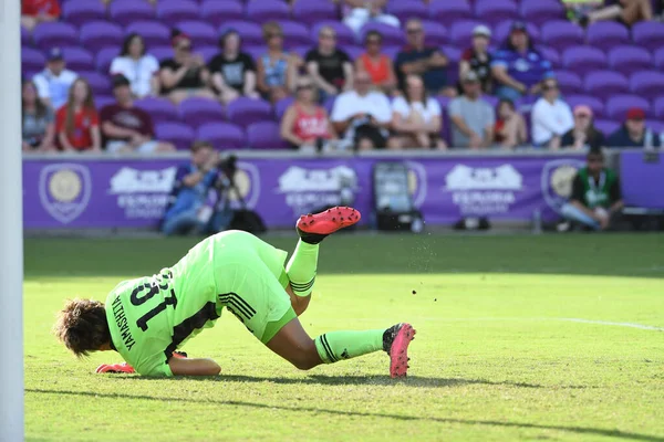 Spain Japan Match Durante Shebelieves Cup 2020 All Exploria Stadium — Foto Stock