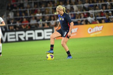 5 Mart 2020 'de Orlando Florida' daki Exploria Stadyumu 'nda düzenlenen 2020 SheBelieves Kupası' nda ABD ile İngiltere maçı. Fotoğraf: Marty Jean-Louis