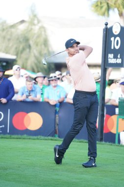 Orlando Florida 'daki Bay HIll Club Lodge' da 5 Mart 2020 'de düzenlenen 2020 Arnold Palmer Invitational First Round Groupings sırasında. Fotoğraf: Marty Jean-Louis