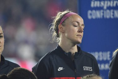 5 Mart 2020 'de Orlando Florida' daki Exploria Stadyumu 'nda düzenlenen 2020 SheBelieves Kupası' nda ABD ile İngiltere maçı. Fotoğraf: Marty Jean-Louis