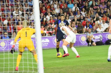 5 Mart 2020 'de Orlando Florida' daki Exploria Stadyumu 'nda düzenlenen 2020 SheBelieves Kupası' nda ABD ile İngiltere maçı. Fotoğraf: Marty Jean-Louis