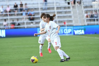 İspanya - Japonya maçı, 5 Mart 2020 tarihinde Orlando Florida 'daki Exploria Stadyumu' nda düzenlenen 2020 SheBelieves Kupası 'nda yapıldı. Fotoğraf: Marty Jean-Louis