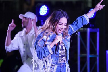 Şarkıcı Ally Brooke Maç Sonrası Konseri Pepsi tarafından 29 Şubat 2020 tarihinde Orlando Florida 'da Exploria Stadyumu' nda sunuldu. Fotoğraf: Marty Jean-Louis