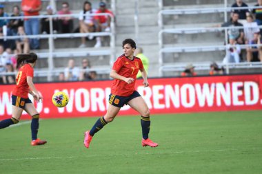 İspanya - Japonya maçı, 5 Mart 2020 tarihinde Orlando Florida 'daki Exploria Stadyumu' nda düzenlenen 2020 SheBelieves Kupası 'nda yapıldı. Fotoğraf: Marty Jean-Louis