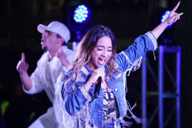 Şarkıcı Ally Brooke Maç Sonrası Konseri Pepsi tarafından 29 Şubat 2020 tarihinde Orlando Florida 'da Exploria Stadyumu' nda sunuldu. Fotoğraf: Marty Jean-Louis