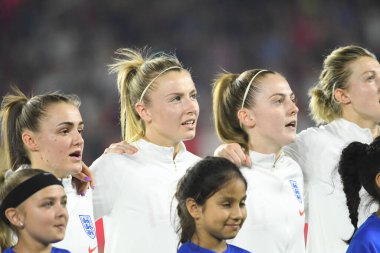 5 Mart 2020 'de Orlando Florida' daki Exploria Stadyumu 'nda düzenlenen 2020 SheBelieves Kupası' nda ABD ile İngiltere maçı. Fotoğraf: Marty Jean-Louis