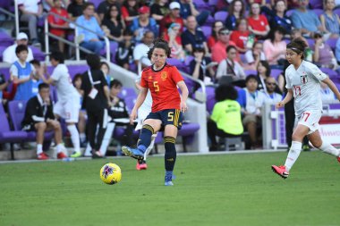 İspanya - Japonya maçı, 5 Mart 2020 tarihinde Orlando Florida 'daki Exploria Stadyumu' nda düzenlenen 2020 SheBelieves Kupası 'nda yapıldı. Fotoğraf: Marty Jean-Louis
