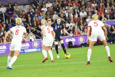 5 Mart 2020 'de Orlando Florida' daki Exploria Stadyumu 'nda düzenlenen 2020 SheBelieves Kupası' nda ABD ile İngiltere maçı. Fotoğraf: Marty Jean-Louis