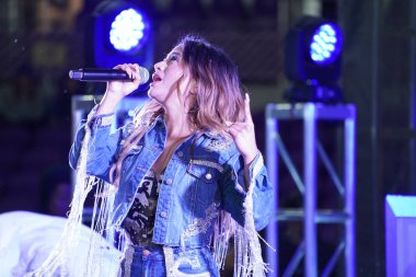 Şarkıcı Ally Brooke Maç Sonrası Konseri Pepsi tarafından 29 Şubat 2020 tarihinde Orlando Florida 'da Exploria Stadyumu' nda sunuldu. Fotoğraf: Marty Jean-Louis