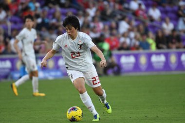 İspanya - Japonya maçı, 5 Mart 2020 tarihinde Orlando Florida 'daki Exploria Stadyumu' nda düzenlenen 2020 SheBelieves Kupası 'nda yapıldı. Fotoğraf: Marty Jean-Louis