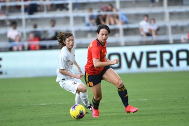 İspanya - Japonya maçı, 5 Mart 2020 tarihinde Orlando Florida 'daki Exploria Stadyumu' nda düzenlenen 2020 SheBelieves Kupası 'nda yapıldı. Fotoğraf: Marty Jean-Louis