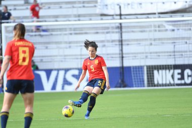 İspanya - Japonya maçı, 5 Mart 2020 tarihinde Orlando Florida 'daki Exploria Stadyumu' nda düzenlenen 2020 SheBelieves Kupası 'nda yapıldı. Fotoğraf: Marty Jean-Louis