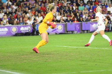 5 Mart 2020 'de Orlando Florida' daki Exploria Stadyumu 'nda düzenlenen 2020 SheBelieves Kupası' nda ABD ile İngiltere maçı. Fotoğraf: Marty Jean-Louis