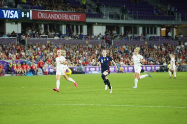 5 Mart 2020 'de Orlando Florida' daki Exploria Stadyumu 'nda düzenlenen 2020 SheBelieves Kupası' nda ABD ile İngiltere maçı. Fotoğraf: Marty Jean-Louis