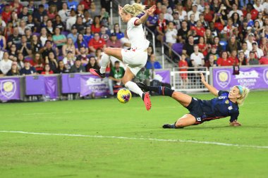 5 Mart 2020 'de Orlando Florida' daki Exploria Stadyumu 'nda düzenlenen 2020 SheBelieves Kupası' nda ABD ile İngiltere maçı. Fotoğraf: Marty Jean-Louis