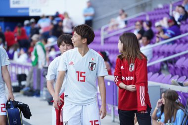 İspanya - Japonya maçı, 5 Mart 2020 tarihinde Orlando Florida 'daki Exploria Stadyumu' nda düzenlenen 2020 SheBelieves Kupası 'nda yapıldı. Fotoğraf: Marty Jean-Louis