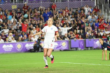 5 Mart 2020 'de Orlando Florida' daki Exploria Stadyumu 'nda düzenlenen 2020 SheBelieves Kupası' nda ABD ile İngiltere maçı. Fotoğraf: Marty Jean-Louis