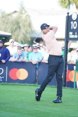 Orlando Florida 'daki Bay HIll Club Lodge' da 5 Mart 2020 'de düzenlenen 2020 Arnold Palmer Invitational First Round Groupings sırasında. Fotoğraf: Marty Jean-Louis