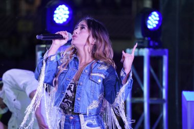Şarkıcı Ally Brooke Maç Sonrası Konseri Pepsi tarafından 29 Şubat 2020 tarihinde Orlando Florida 'da Exploria Stadyumu' nda sunuldu. Fotoğraf: Marty Jean-Louis