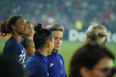 5 Mart 2020 'de Orlando Florida' daki Exploria Stadyumu 'nda düzenlenen 2020 SheBelieves Kupası' nda ABD ile İngiltere maçı. Fotoğraf: Marty Jean-Louis