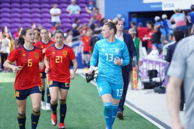 İspanya - Japonya maçı, 5 Mart 2020 tarihinde Orlando Florida 'daki Exploria Stadyumu' nda düzenlenen 2020 SheBelieves Kupası 'nda yapıldı. Fotoğraf: Marty Jean-Louis