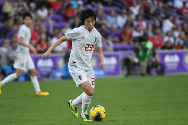 İspanya - Japonya maçı, 5 Mart 2020 tarihinde Orlando Florida 'daki Exploria Stadyumu' nda düzenlenen 2020 SheBelieves Kupası 'nda yapıldı. Fotoğraf: Marty Jean-Louis