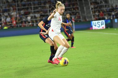 5 Mart 2020 'de Orlando Florida' daki Exploria Stadyumu 'nda düzenlenen 2020 SheBelieves Kupası' nda ABD ile İngiltere maçı. Fotoğraf: Marty Jean-Louis