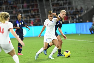 5 Mart 2020 'de Orlando Florida' daki Exploria Stadyumu 'nda düzenlenen 2020 SheBelieves Kupası' nda ABD ile İngiltere maçı. Fotoğraf: Marty Jean-Louis
