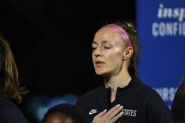 5 Mart 2020 'de Orlando Florida' daki Exploria Stadyumu 'nda düzenlenen 2020 SheBelieves Kupası' nda ABD ile İngiltere maçı. Fotoğraf: Marty Jean-Louis