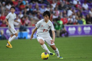 İspanya - Japonya maçı, 5 Mart 2020 tarihinde Orlando Florida 'daki Exploria Stadyumu' nda düzenlenen 2020 SheBelieves Kupası 'nda yapıldı. Fotoğraf: Marty Jean-Louis