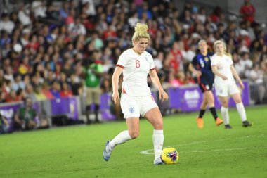 5 Mart 2020 'de Orlando Florida' daki Exploria Stadyumu 'nda düzenlenen 2020 SheBelieves Kupası' nda ABD ile İngiltere maçı. Fotoğraf: Marty Jean-Louis