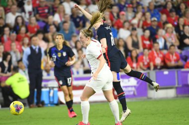 5 Mart 2020 'de Orlando Florida' daki Exploria Stadyumu 'nda düzenlenen 2020 SheBelieves Kupası' nda ABD ile İngiltere maçı. Fotoğraf: Marty Jean-Louis