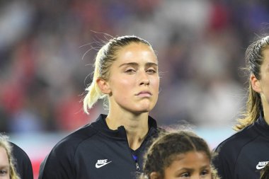 5 Mart 2020 'de Orlando Florida' daki Exploria Stadyumu 'nda düzenlenen 2020 SheBelieves Kupası' nda ABD ile İngiltere maçı. Fotoğraf: Marty Jean-Louis