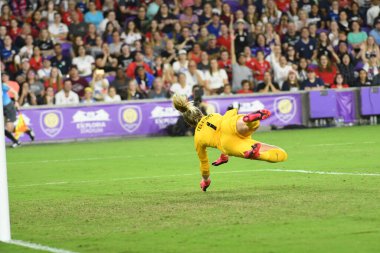 5 Mart 2020 'de Orlando Florida' daki Exploria Stadyumu 'nda düzenlenen 2020 SheBelieves Kupası' nda ABD ile İngiltere maçı. Fotoğraf: Marty Jean-Louis