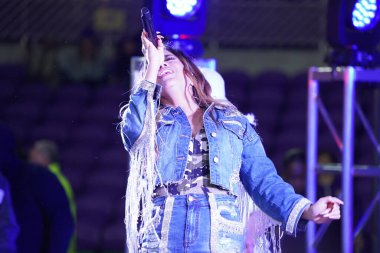 Şarkıcı Ally Brooke Maç Sonrası Konseri Pepsi tarafından 29 Şubat 2020 tarihinde Orlando Florida 'da Exploria Stadyumu' nda sunuldu. Fotoğraf: Marty Jean-Louis