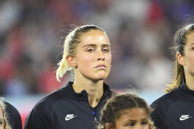 5 Mart 2020 'de Orlando Florida' daki Exploria Stadyumu 'nda düzenlenen 2020 SheBelieves Kupası' nda ABD ile İngiltere maçı. Fotoğraf: Marty Jean-Louis