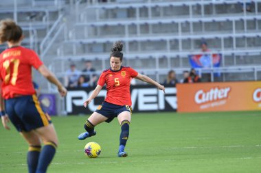 İspanya - Japonya maçı, 5 Mart 2020 tarihinde Orlando Florida 'daki Exploria Stadyumu' nda düzenlenen 2020 SheBelieves Kupası 'nda yapıldı. Fotoğraf: Marty Jean-Louis