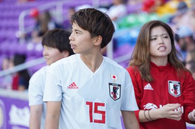 İspanya - Japonya maçı, 5 Mart 2020 tarihinde Orlando Florida 'daki Exploria Stadyumu' nda düzenlenen 2020 SheBelieves Kupası 'nda yapıldı. Fotoğraf: Marty Jean-Louis